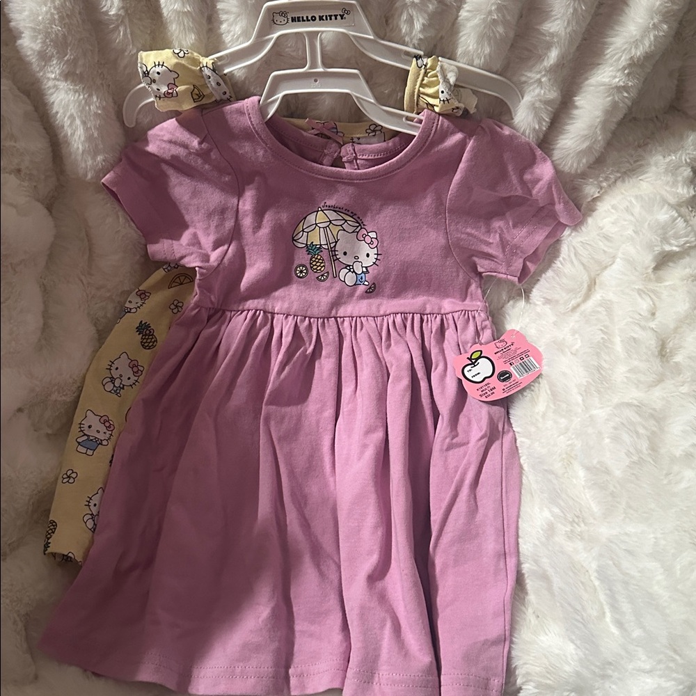 Hello Kitty Lavender Dress with Yellow Accents
